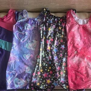 EUC lot of 4 leotards 4/5T